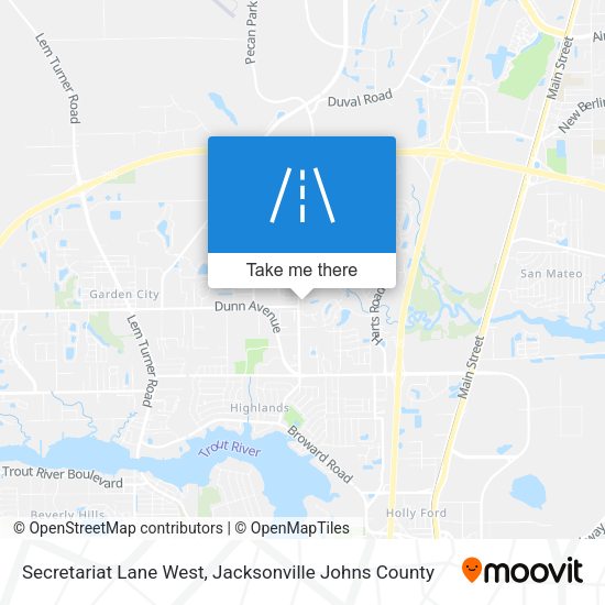 Mapa de Secretariat Lane West