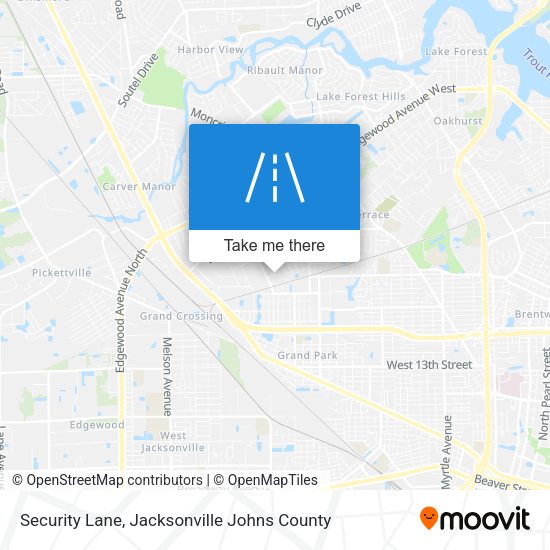 Security Lane map