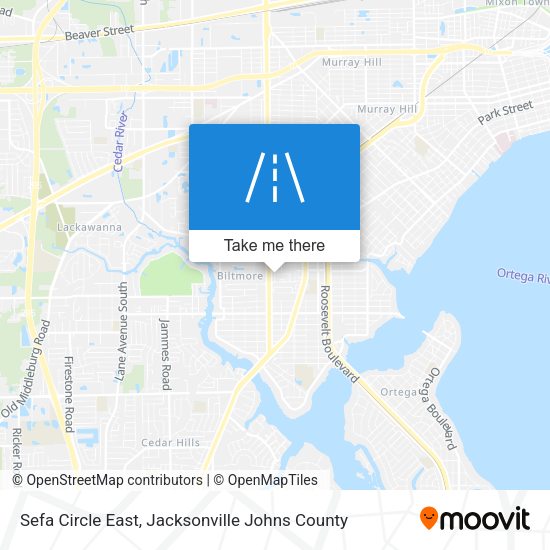 Sefa Circle East map