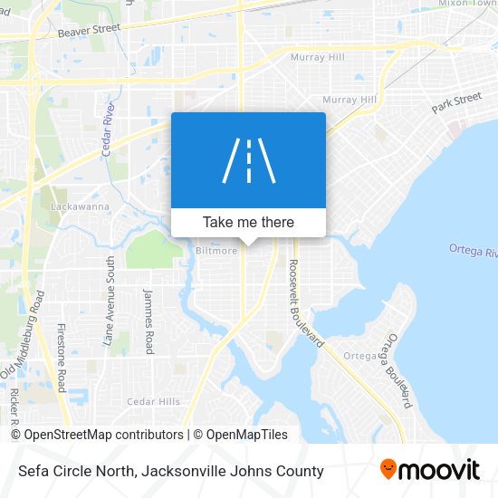 Sefa Circle North map