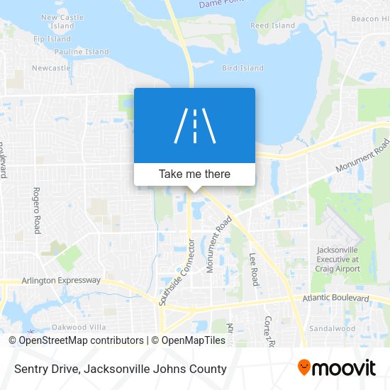 Sentry Drive map