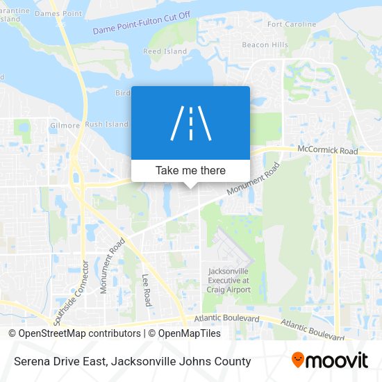 Serena Drive East map
