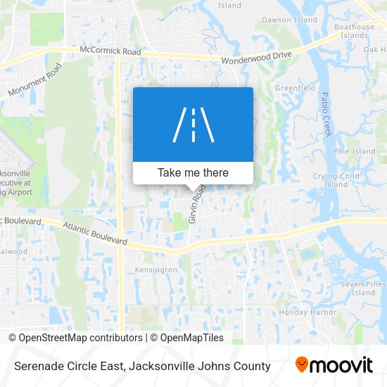 Serenade Circle East map