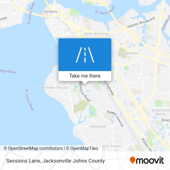 Sessions Lane map