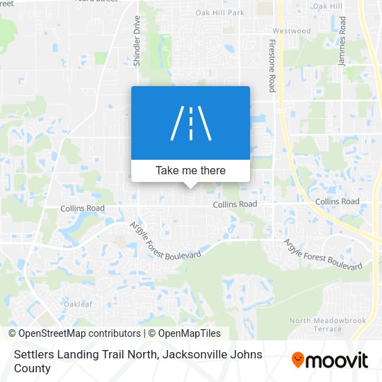 Mapa de Settlers Landing Trail North
