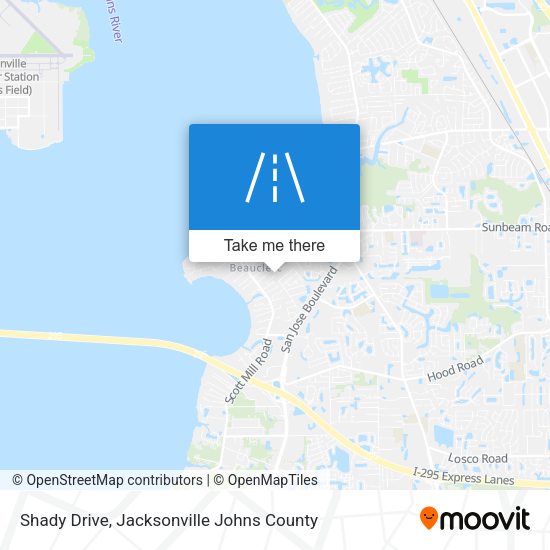 Shady Drive map