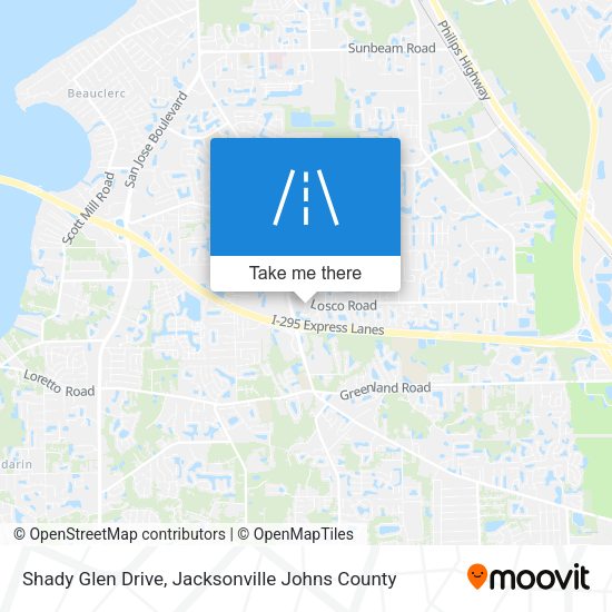 Shady Glen Drive map