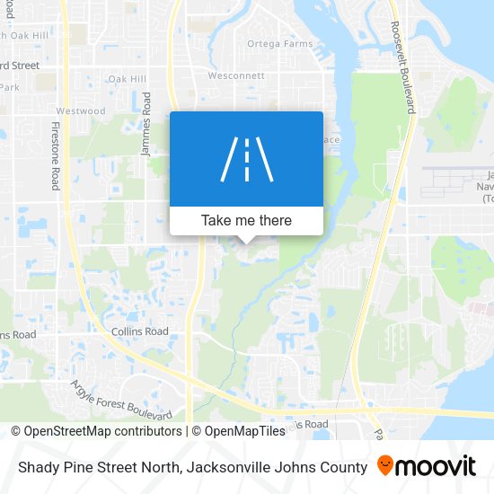 Shady Pine Street North map