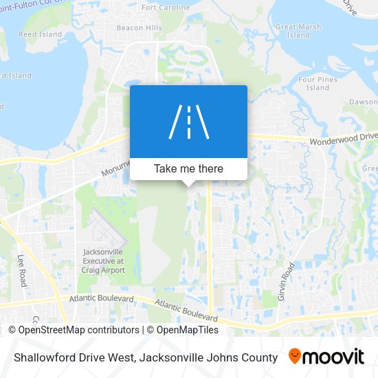 Mapa de Shallowford Drive West