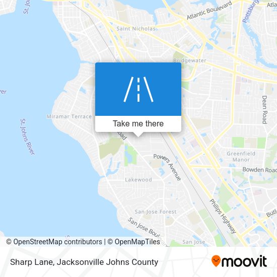 Mapa de Sharp Lane