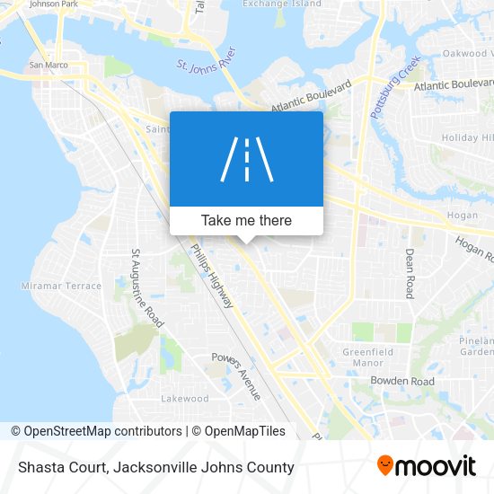 Shasta Court map