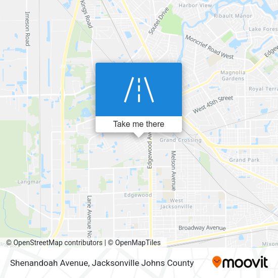 Shenandoah Avenue map