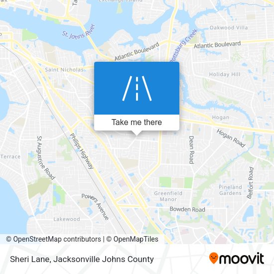 Sheri Lane map