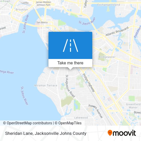 Mapa de Sheridan Lane