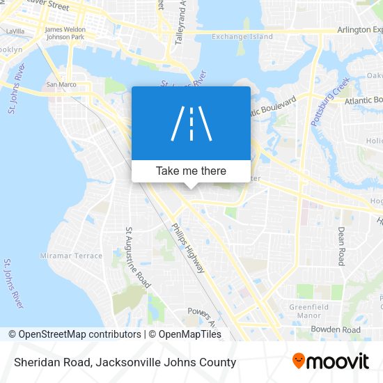 Sheridan Road map