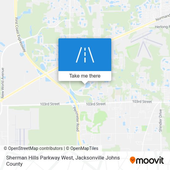 Sherman Hills Parkway West map