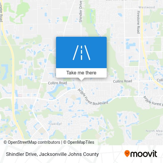 Mapa de Shindler Drive