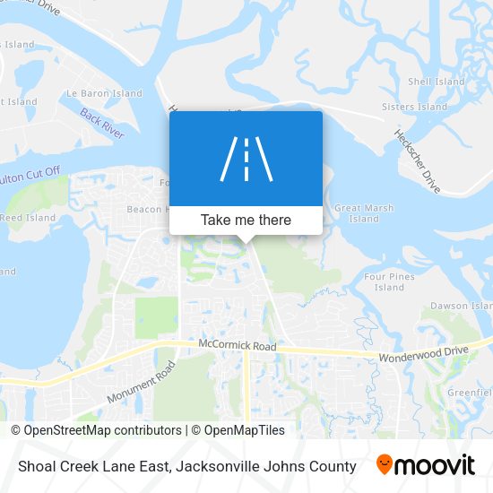 Shoal Creek Lane East map