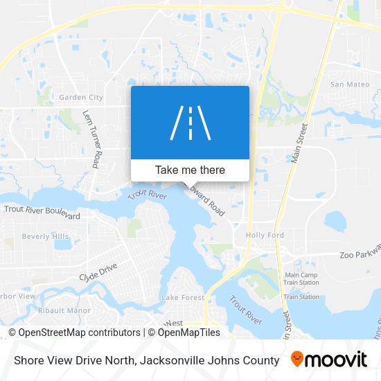 Shore View Drive North map