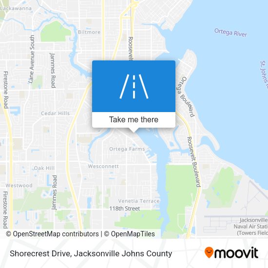 Shorecrest Drive map