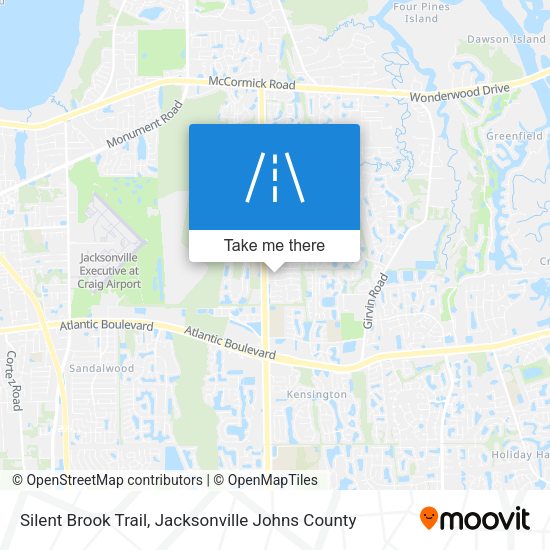 Silent Brook Trail map