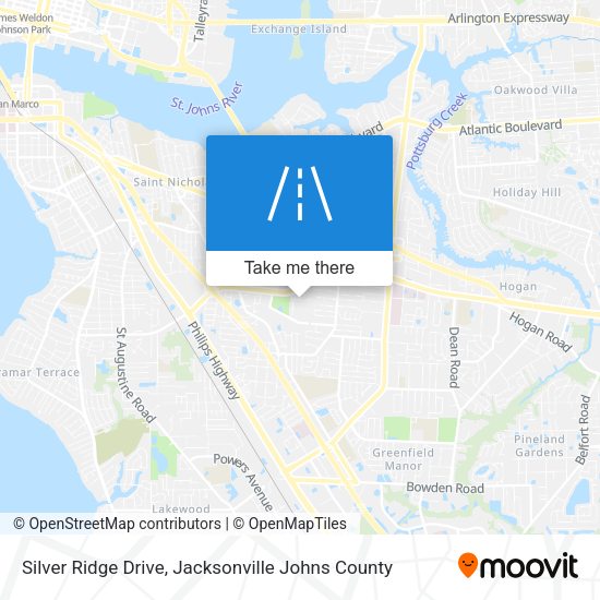 Silver Ridge Drive map