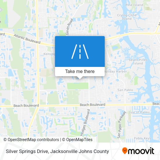 Silver Springs Drive map