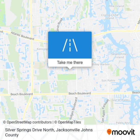 Silver Springs Drive North map