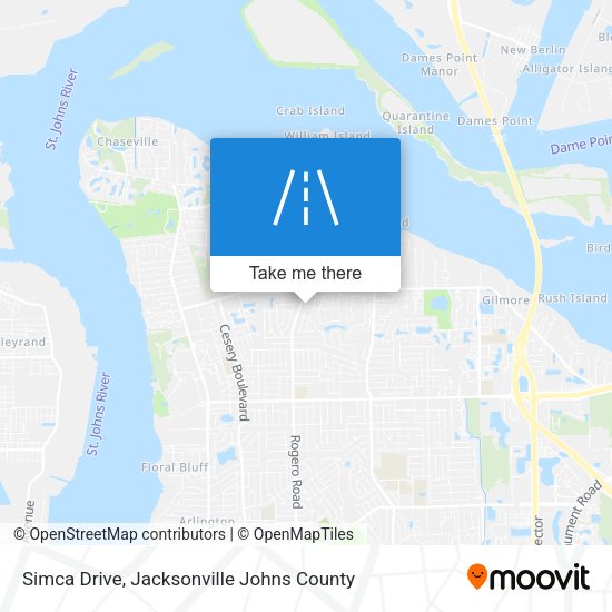 Simca Drive map