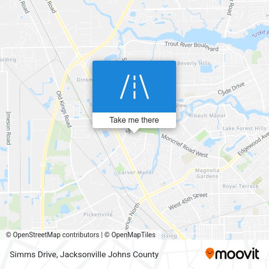 Simms Drive map