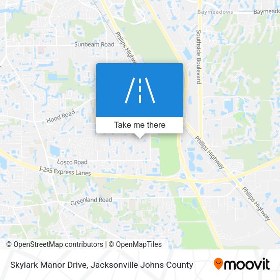 Skylark Manor Drive map