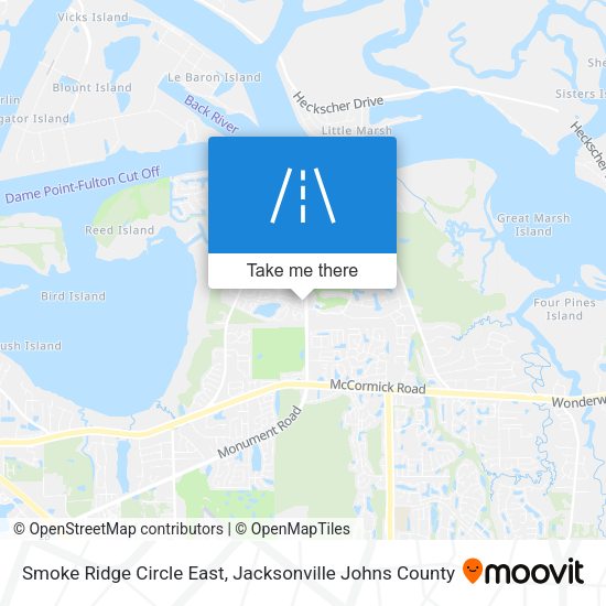 Smoke Ridge Circle East map