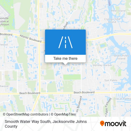 Smooth Water Way South map