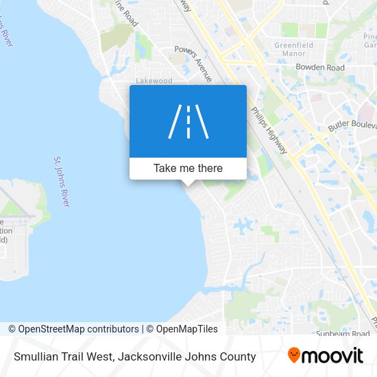 Smullian Trail West map