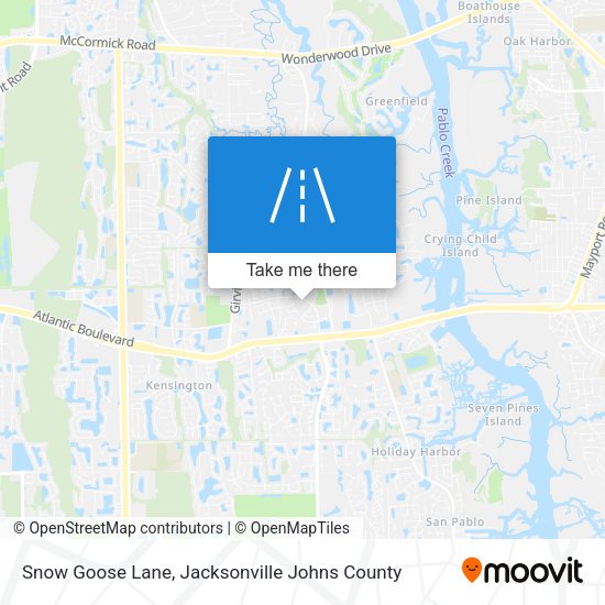Mapa de Snow Goose Lane