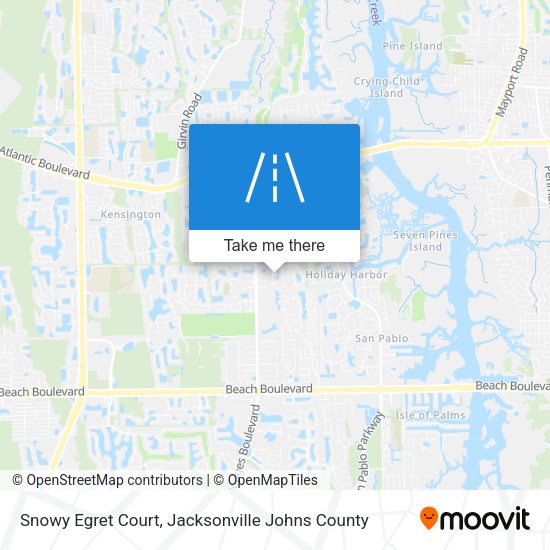 Snowy Egret Court map