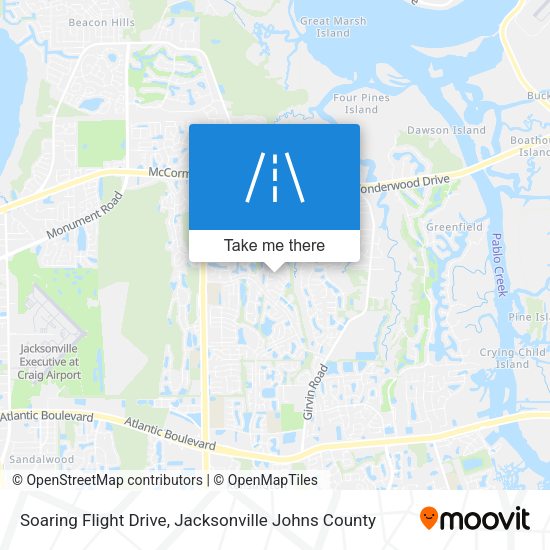 Soaring Flight Drive map