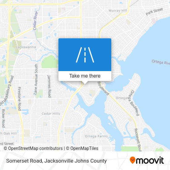 Somerset Road map