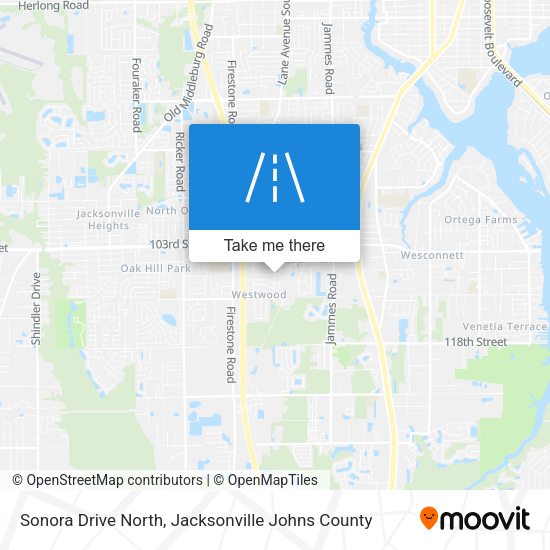Sonora Drive North map