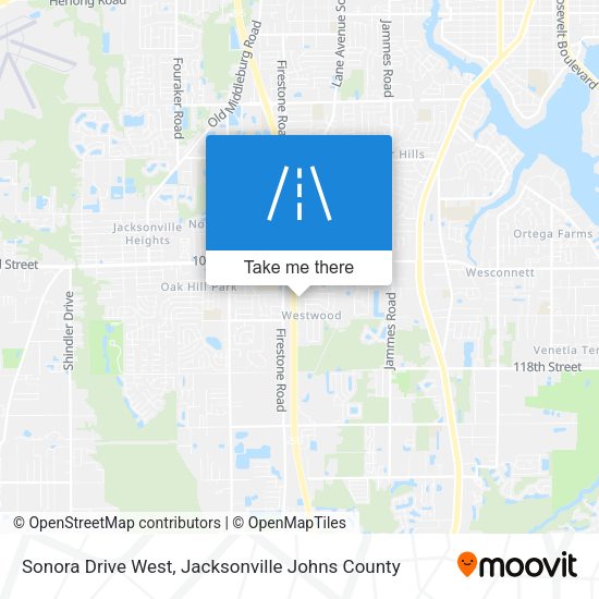 Sonora Drive West map