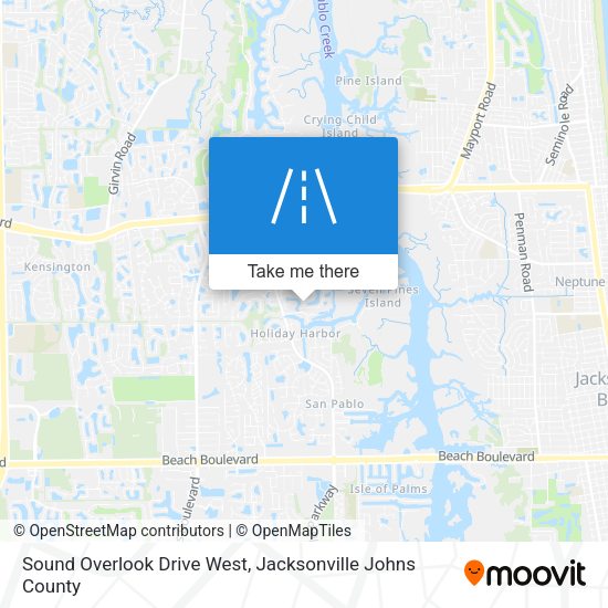 Mapa de Sound Overlook Drive West