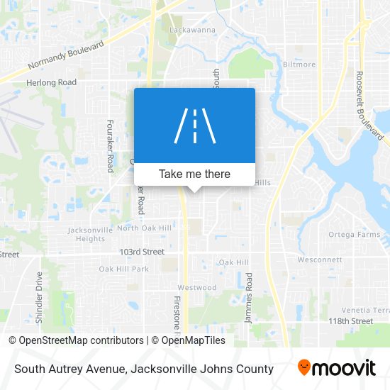 South Autrey Avenue map
