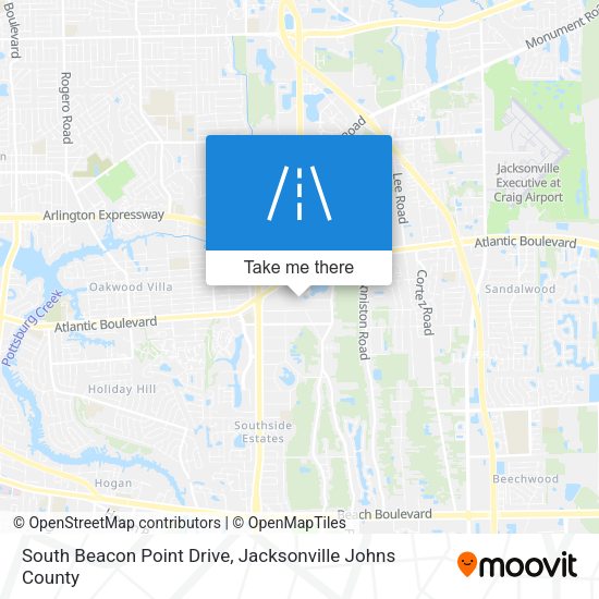 Mapa de South Beacon Point Drive