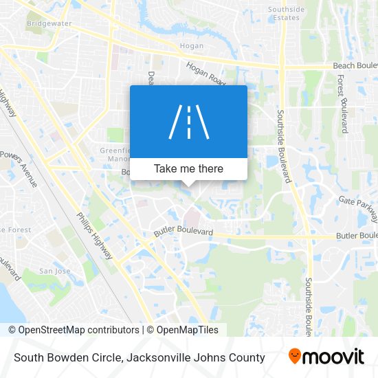 South Bowden Circle map