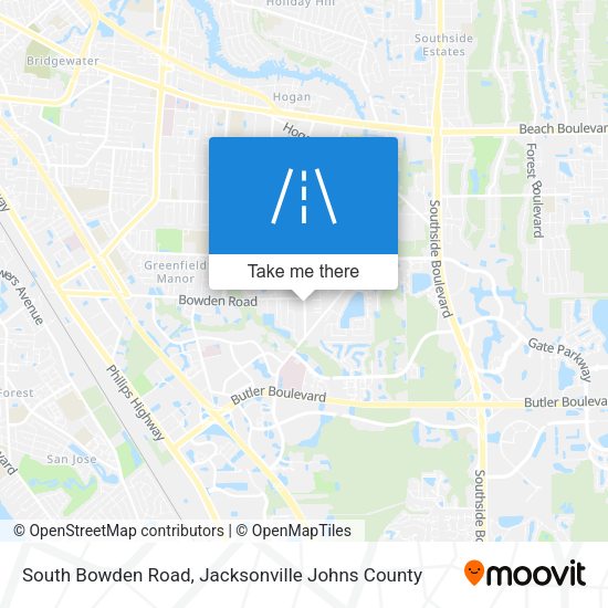 South Bowden Road map