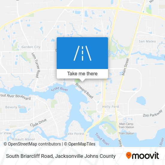 South Briarcliff Road map