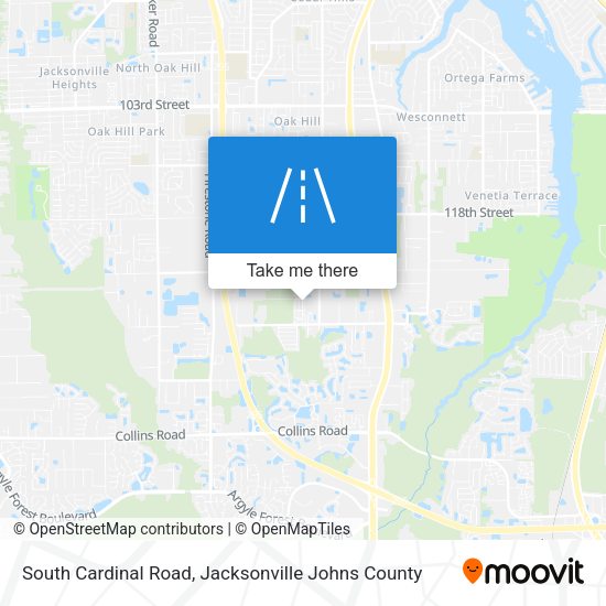South Cardinal Road map