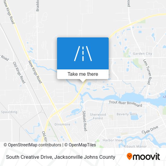 South Creative Drive map