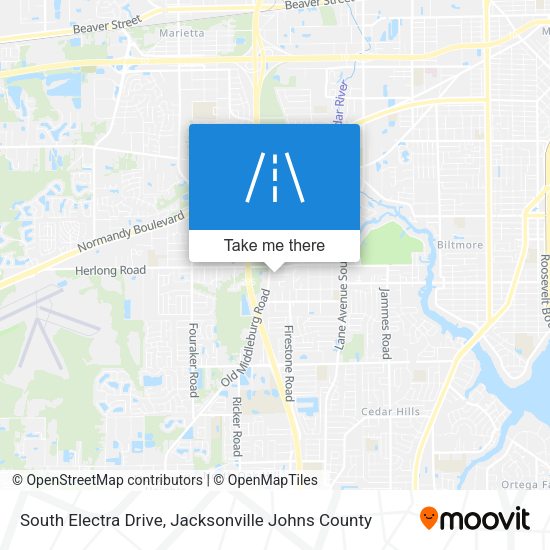 South Electra Drive map