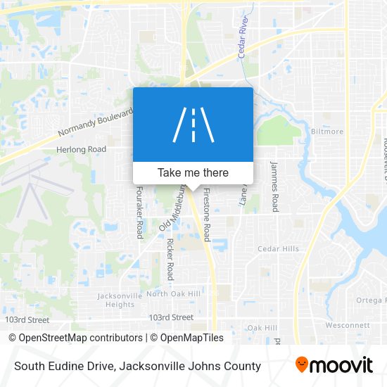 South Eudine Drive map